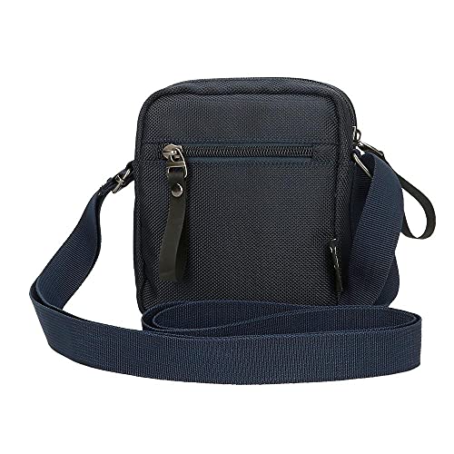 Pepe Jeans Pick Up Bandolera Dos Compartimentos Azul 12x15x3,5 cms Poliéster