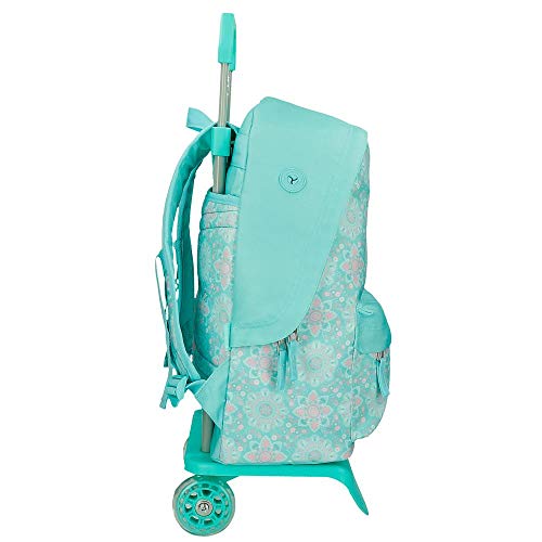 Pepe Jeans Tatiana Mochila con Carro Verde 32x43x15 cms Poliéster 19,53 L