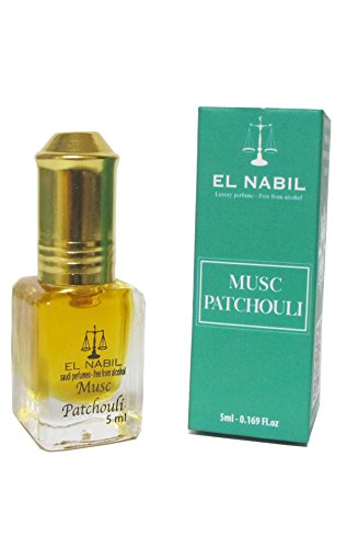 Perfume oriental / Aceite de perfume árabe El Nabil Musc Pachuli 5 ml sin alcohol