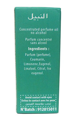 Perfume oriental / Aceite de perfume árabe El Nabil Musc Pachuli 5 ml sin alcohol