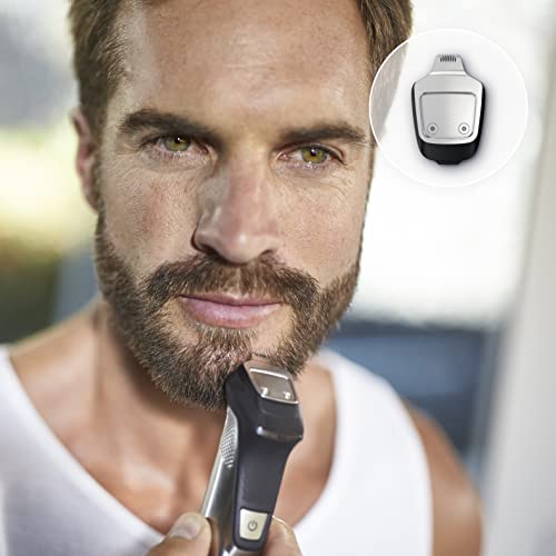 Philips MG7720/15 Recortadora 14 en 1 Maquina recortadora de barba y Cortapelos para hombre, óptima precisión, tecnología Dualcut, autonomía de 120 minutos, batería, Negro/Plata