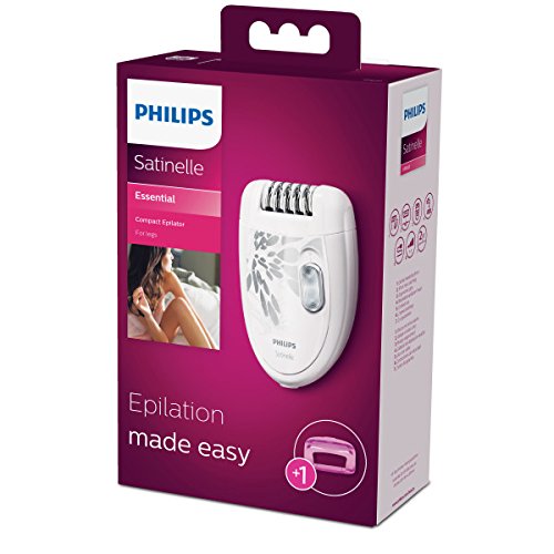 Philips Satinelle Essential HP6401/50 - Depiladora (Crema de color, 21 discos, 7,5 W, Epilator)