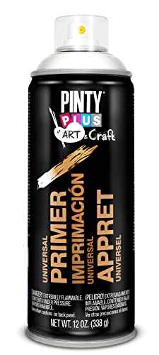 PINTYPLUS ART & CRAFT 146 Imprimacion Universal Spray 520cc, Blanco, 400 ml (Paquete de 1)