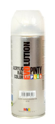 PINTYPLUS EVOLUTION 167 Pintura spray Acrílica Barniz Satinado 520cc Satin varnish S199, 300 g (Paquete de 1)