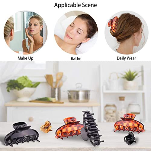 Pinza Pelo Grande Hair Clips Clips de Garra de Pelo 9cm PláStico Pinza de Pelo PláTano de Garra Pinzas Pelo Mujer 6 Piezas Pinzas Para el Pelo