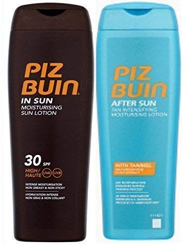 Piz Buin IN Sun Loción SPF 30 200Ml y Tan Intensificador After Sun 200Ml