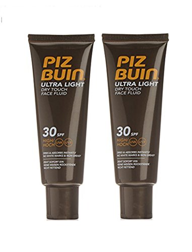 Piz Buin Ultra luz seco Touch sol loción Rostro SPF 30 (Pack de 2) 50 ml cada uno