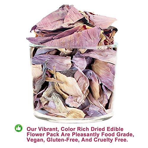 Plant Gift Original Chinese Lotus Flower ( Flor de loto ) Dried Lotus Petals, Pétalos de loto seco, Leaf tea Chinese slimming tea, herbal tea, decrease to lose weight 30g/1.05oz