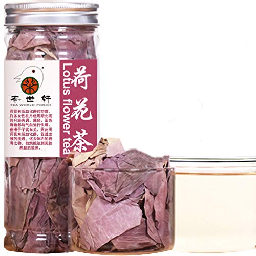 Plant Gift Original Chinese Lotus Flower ( Flor de loto ) Dried Lotus Petals, Pétalos de loto seco, Leaf tea Chinese slimming tea, herbal tea, decrease to lose weight 30g/1.05oz