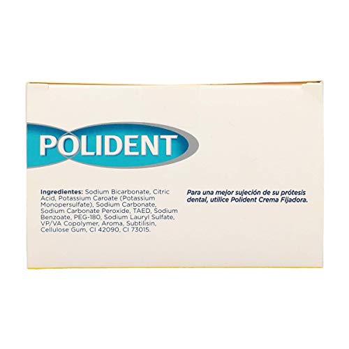 Polident Acción Desinfectante, Tabletas Limpiadoras Para Prótesis Dentales, Férula Dental Y Ortodoncia, 3 Minutos, 72 Tabletas