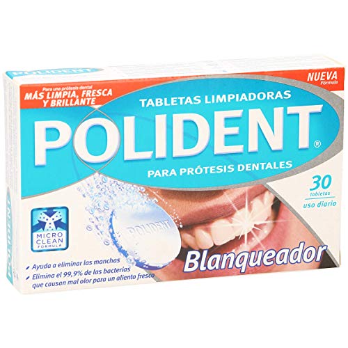 POLIDENT PASTILLAS BLANQUEADOR 30 UDS