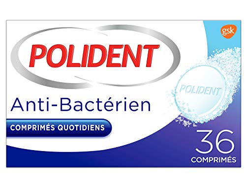 Polident Pastillas de limpieza antibacterianas, 1 x 36 unidades