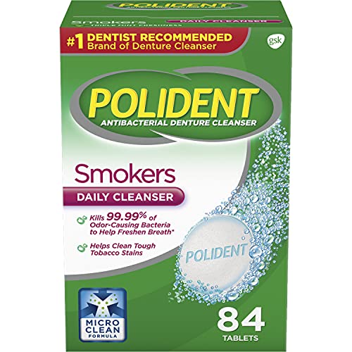 Polident Smokers Denture Cleanser, 84 Count by Polident