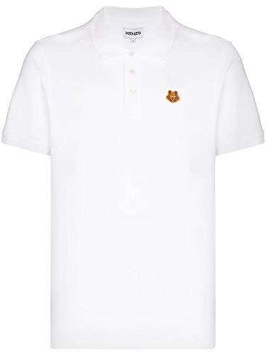 Polo Blanco de Hombre con Logo Tiger Kenzo (M)