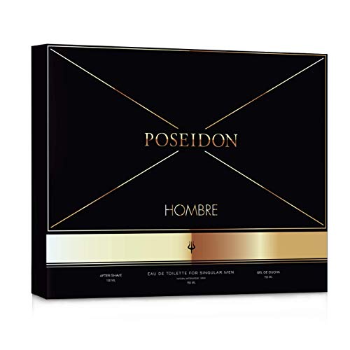 Poseidon Estuche Hombre-Eau de Toilette, After Shave, Gel de Ducha, Estándar, 1 Unidad (Paquete de 1)