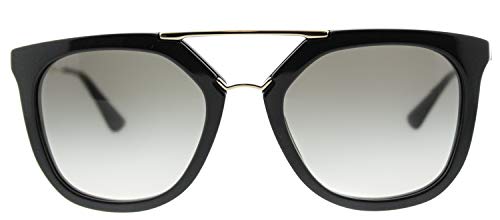 Prada 0PR13QS 1AB0A7 54 Gafas de Sol, Negro (Black/Grey), Unisex-Adulto