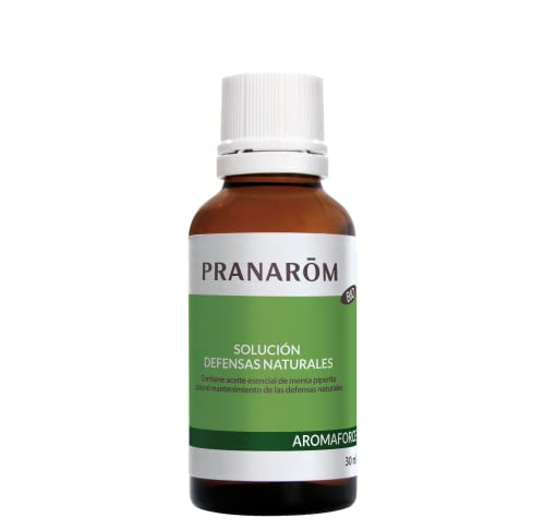 Pranarom Aromaforce Solución Defensas Naturales, Apoyo Inmunitario, Antiviral y Antibacteriano 100% puro y natural, Multiusos: Purificador atmosferico, antiseptico cutaneo, respiración, 30 ml