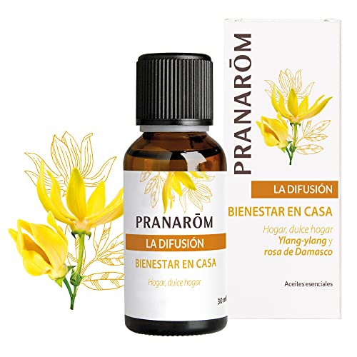 Pranarôm Bienestar en casa, Ylang-ylang y rosa de Damasco, Hogar, dulce hogar, Difusión atmosférica 30 ml