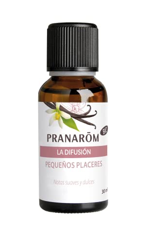 Pranarôm Pequeños Placeres, aceite Difusión atmosférica Bio, Notas suaves y dulces - Vainilla y Canela, 30 ml