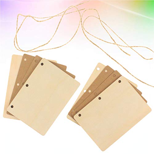 PRETYZOOM 4 Unids / 2 Sets Novia Novio Cuaderno de votos de Boda Creativo y Robusto Manual de Papel Kraft Cuaderno de votos para Compromiso del Diario de Bodas (Beige)