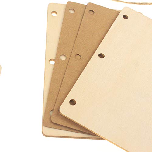 PRETYZOOM 4 Unids / 2 Sets Novia Novio Cuaderno de votos de Boda Creativo y Robusto Manual de Papel Kraft Cuaderno de votos para Compromiso del Diario de Bodas (Beige)