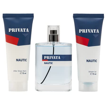 Privata Nautic Estuche de Regalo para Hombre EdT 75ml + After Shave 75ml + Gel Baño 75ml