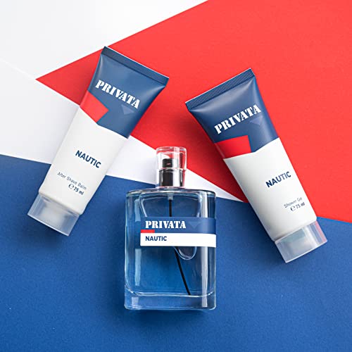 Privata Nautic Estuche de Regalo para Hombre EdT 75ml + After Shave 75ml + Gel Baño 75ml