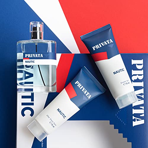 Privata Nautic Estuche de Regalo para Hombre EdT 75ml + After Shave 75ml + Gel Baño 75ml