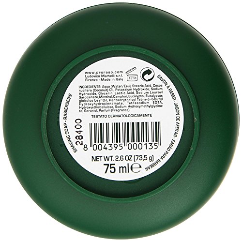 Proraso Tarro Jabón Afeitar Eucalipto y Mentol , 75 ml