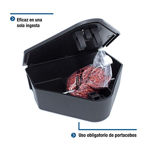 PROTECT HOME Raticida en Cereal de Alta eficacia y Poder de atracción para Zonas secas. Ratas y Ratones, 150gr, Rojo, 150 G