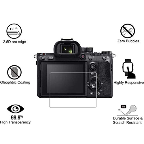 Protector de Pantalla Compatible con GoPro Hero 8 Black,[Resistente a Rayones,Alta Definición,Sin Burbujas],E-Hamii[3 Piezas]Protector de Vidrio Templado para GoPro Hero 8 Black