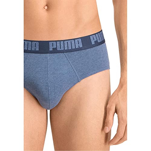 PUMA Basic Men's Briefs (2 Pack) Ropa Interior, Denim, L (Pack de 2) para Hombre