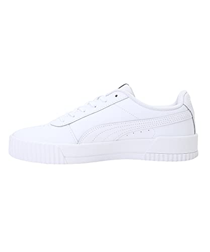 PUMA Carina L, Zapatillas Bajas, para Mujer, Blanco (Puma White-Puma White-Puma Silver), 38.5 EU