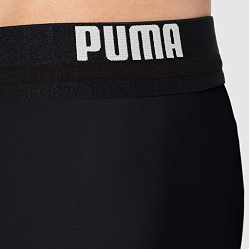 PUMA Logo Men's Swimming Trunks Bañador, Negro, XL para Hombre