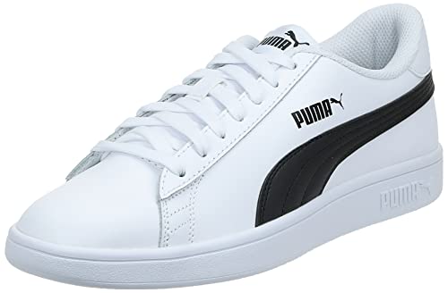 PUMA Smash v2 L, Zapatillas Bajas, para Unisex adulto, Blanco (Puma White-Puma Black), 44 EU