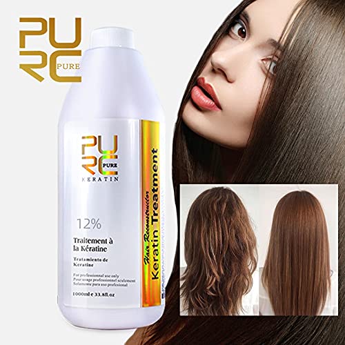 PURC 12% Tratamiento Brasileño De Queratina Para Alisar El Cabello Queratina Para Tratamiento De Cabello Rizado Profundo Venta Al Por Mayor De Productos De Peluquería