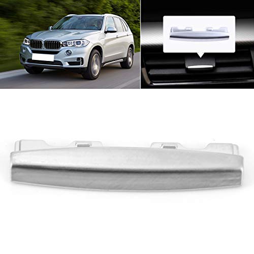 Qiilu Lengüeta con Clip de ventilación de Aire, lengüeta de Salida de Aire de Aire Acondicionado Trasero, Ajuste antirrayas de Colorfast de la Fila Delantera para BMW X5 X6 F15 F16 2014-2018