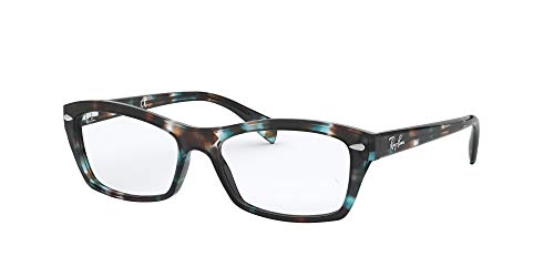 Ray-Ban 0rx5255 Gafas de Lectura, Havana Opal Hellblau/Demo Objektiv, 51 MM Unisex Adulto