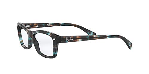 Ray-Ban 0rx5255 Gafas de Lectura, Havana Opal Hellblau/Demo Objektiv, 51 MM Unisex Adulto