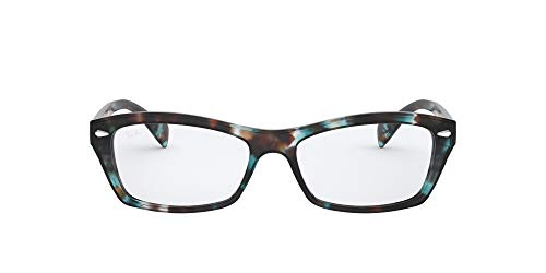 Ray-Ban 0rx5255 Gafas de Lectura, Havana Opal Hellblau/Demo Objektiv, 51 MM Unisex Adulto