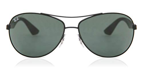 Ray-Ban Aviator Gafas de sol Negro Mate Verde clásico del G-15 de 63 mm RB3526 RB3526 006/71