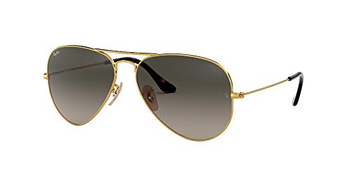 Ray-Ban Aviator Large Metal, Gafas de sol para Hombre, Dorado (Grey Gradient), 58