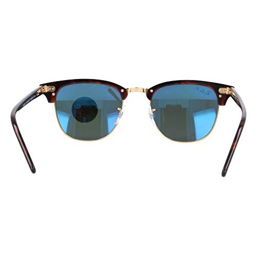 Ray-Ban CLUBMASTER Red Havana Crystal Green polarizado 51mm RB3016 990/58 gafas de sol polarizadas