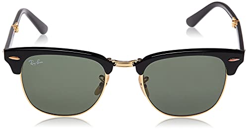 Ray-Ban - Gafas de sol Rectangulares RB2176 Clubmaster Folding, Multicoloured (Black/Green 901)