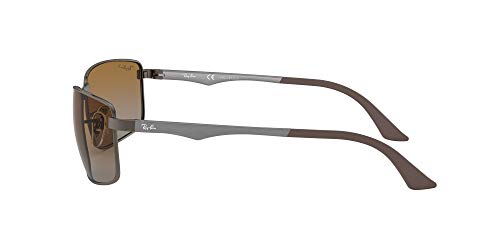 Ray-Ban Mod. 3498 Gafas de Sol, Matte Gunmetal, 61 para Hombre