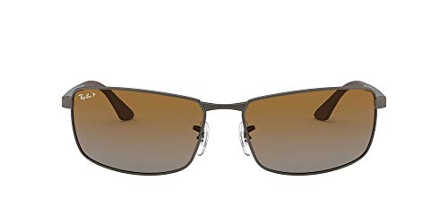 Ray-Ban Mod. 3498 Gafas de Sol, Matte Gunmetal, 61 para Hombre