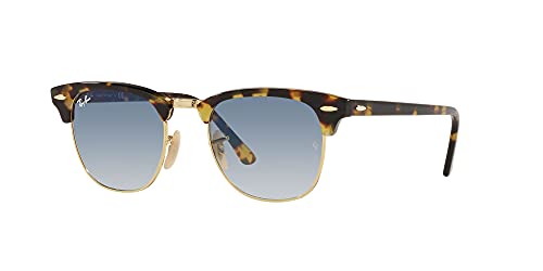 Ray-Ban Rb3016 Clubmaster Gafas, Yellow Havana, 51 para Hombre