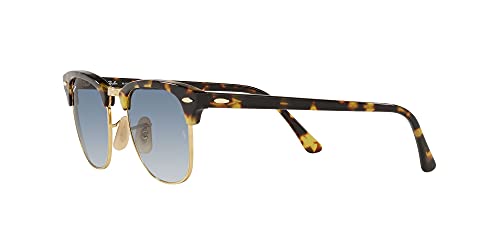 Ray-Ban Rb3016 Clubmaster Gafas, Yellow Havana, 51 para Hombre