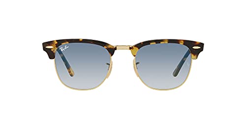 Ray-Ban Rb3016 Clubmaster Gafas, Yellow Havana, 51 para Hombre