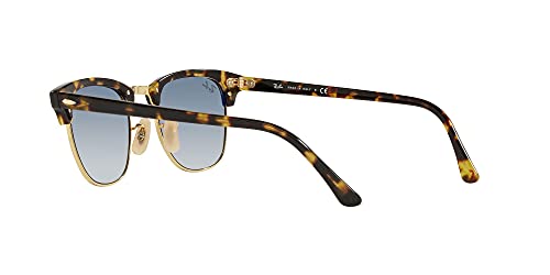 Ray-Ban Rb3016 Clubmaster Gafas, Yellow Havana, 51 para Hombre